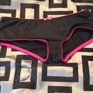 Black and pink panties